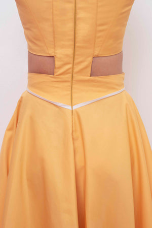 Tangerine Cutout Dress