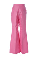 Wool & Silk Bootcut Pants in Pink