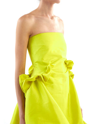 Diana Dress in Neon Yellow
