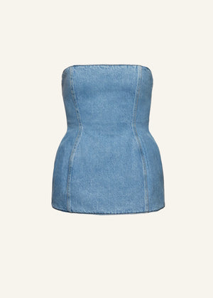 Denim Corset Top