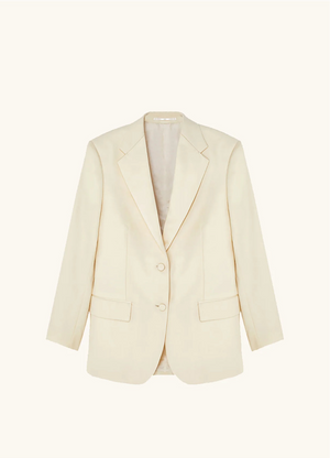 Bianca Tuxedo Jacket in Cream