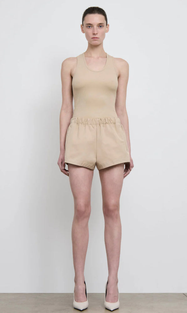 Drill Short in Khaki