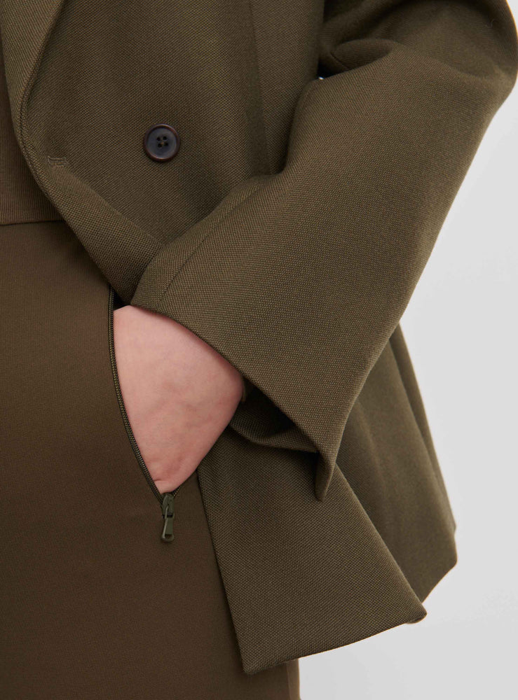 
            
                Load image into Gallery viewer, Double Breasted Blazer in Military
            
        