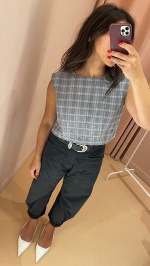 Plaid Crop Top