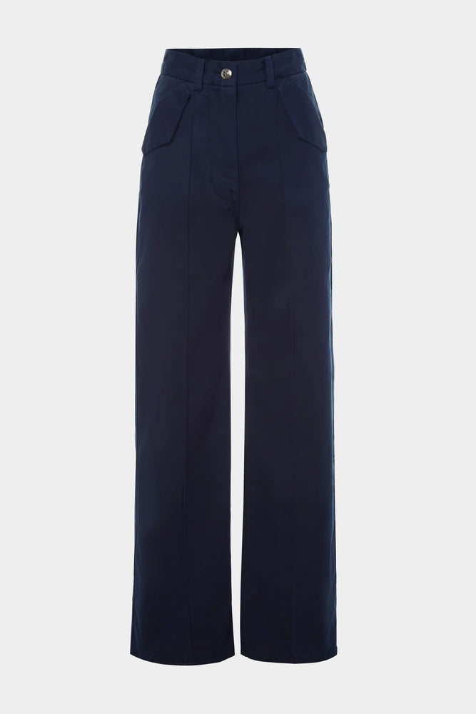 The Odette Pant in Navy