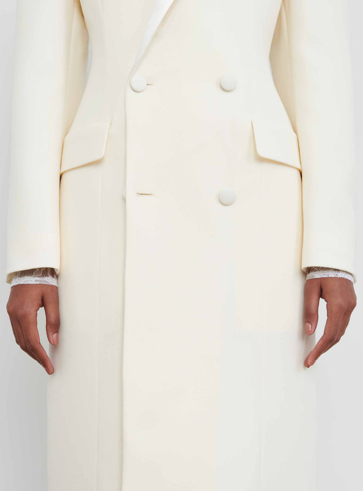 
            
                Load image into Gallery viewer, Long Blazer Dress in Off White
            
        
