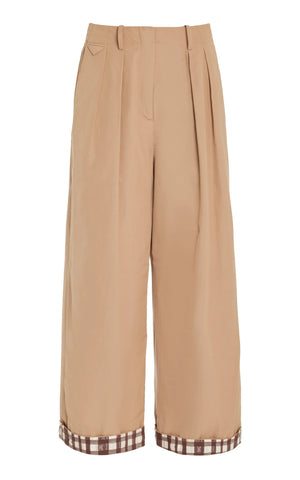 Tailored Relaxed Trouser in Matte Taffeta