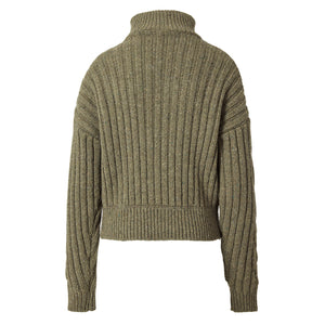 
            
                Load image into Gallery viewer, Quarter Zip Sweater in Khaki
            
        