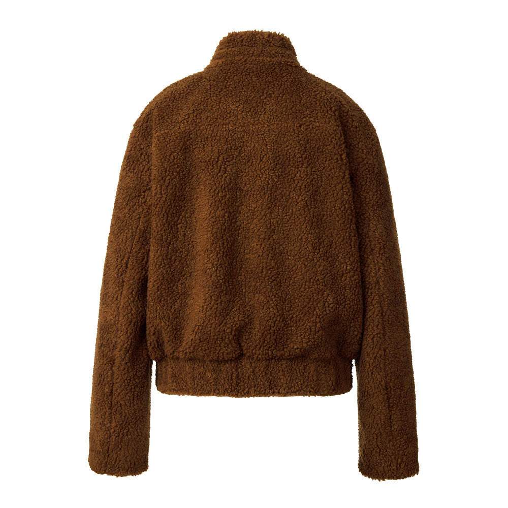 Wool Blend Teddy Jacket