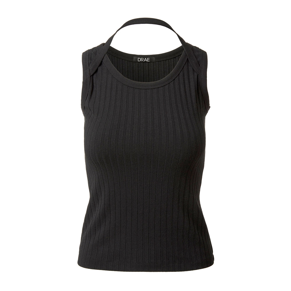 
            
                Load image into Gallery viewer, Halter Strap Ribbed Tank Top
            
        