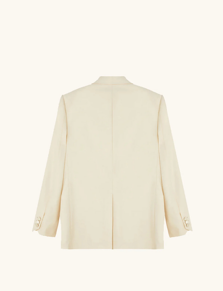 Bianca Tuxedo Jacket in Cream