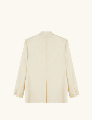 Bianca Tuxedo Jacket in Cream