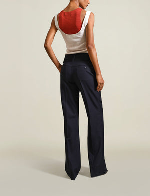 Genevieve Trouser (with Belt) in Navy