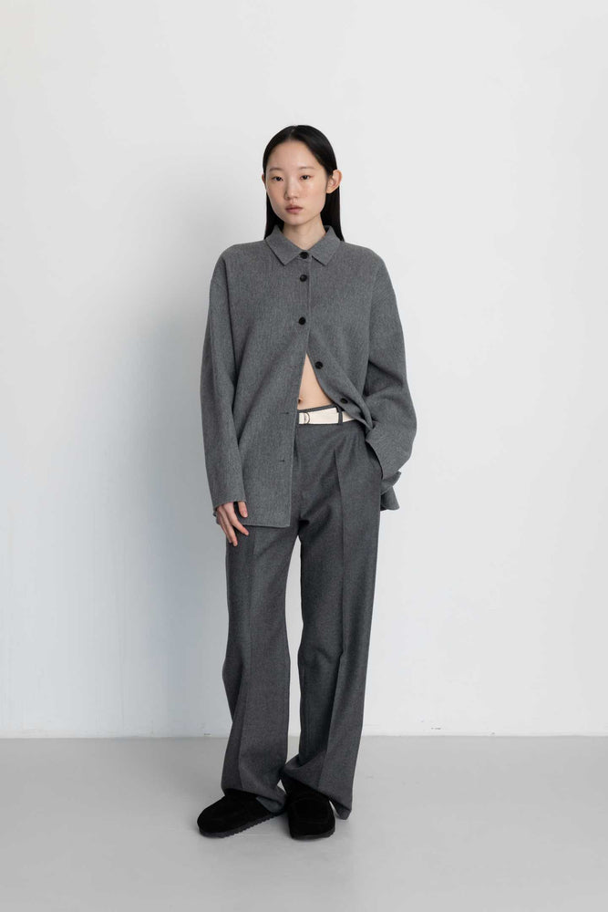 
            
                Load image into Gallery viewer, Canvas Point Wool Pants in Grey
            
        