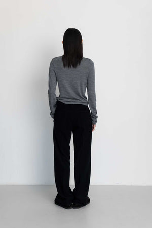 
            
                Load image into Gallery viewer, High Neck Wool Knit Top
            
        