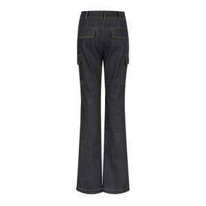 Denim Cargo Straight Fit Pants