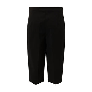 
            
                Load image into Gallery viewer, Side Slit Wool Half Pants in Black
            
        