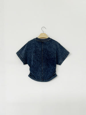 Denim Jersey Top