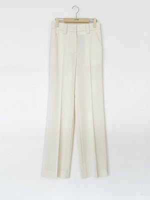 Low Rise Pants in Cream