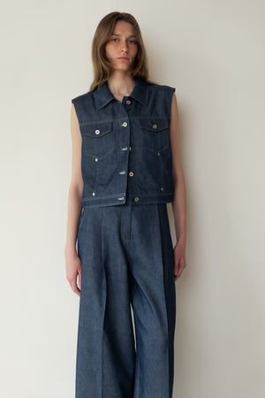 Recycled Linen Vest