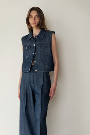 Recycled Linen Vest