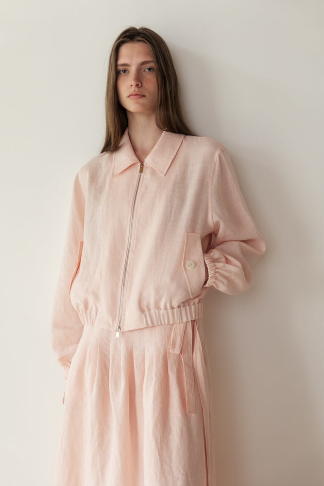 Linen Jumper in Pink