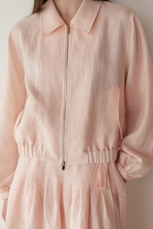 Linen Jumper in Pink