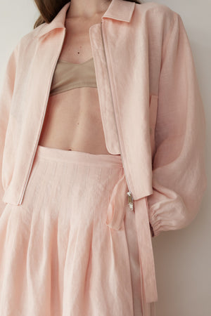 Linen Jumper in Pink