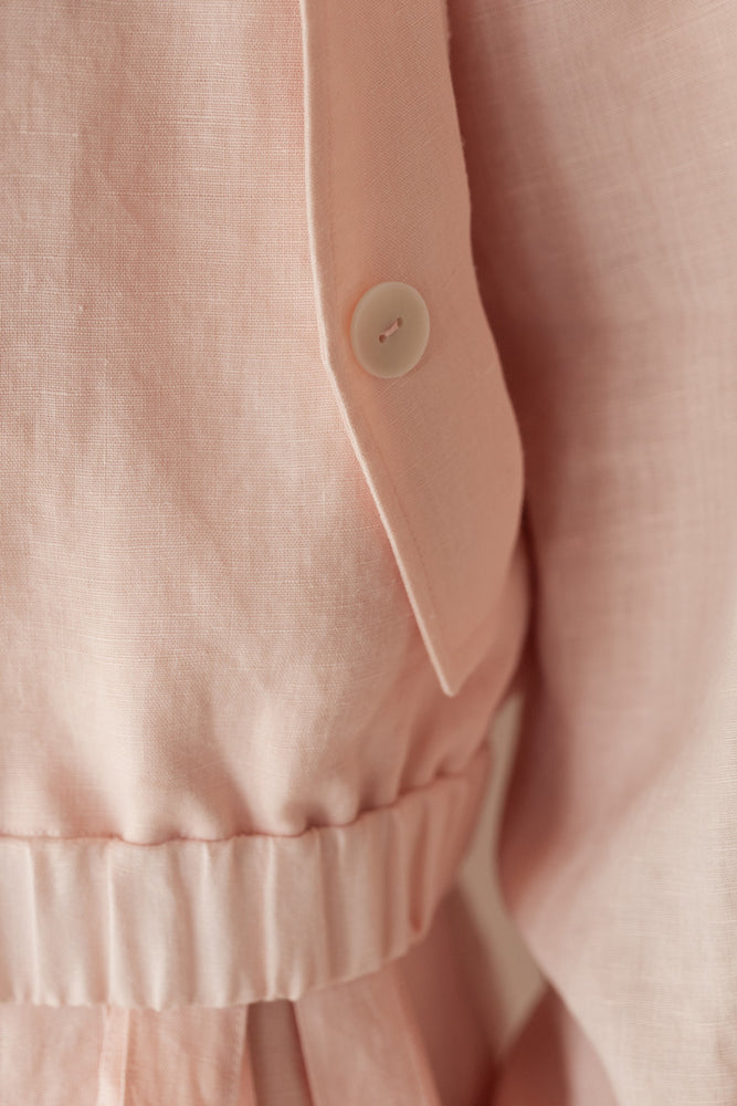 Linen Jumper in Pink