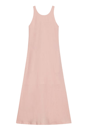 Linen Halter Dress in Pink