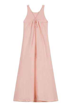 Linen Halter Dress in Pink