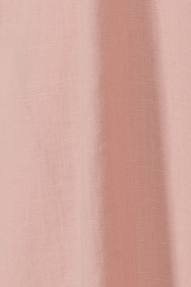 Linen Halter Dress in Pink