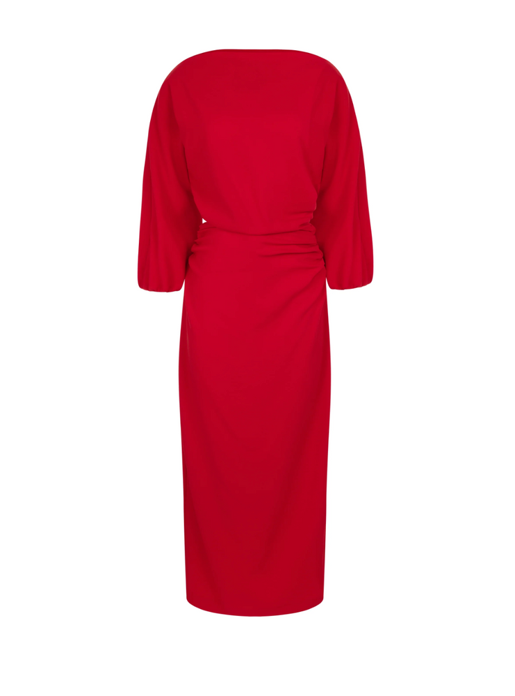 Ezra Dress in Red