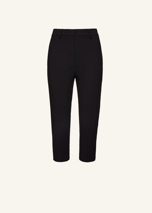 Capri Wool Pants in Black