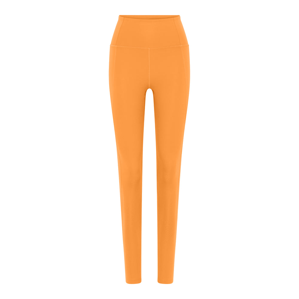 
            
                Load image into Gallery viewer, Cropped Compressive High-Rise Legging in Orange Zest
            
        