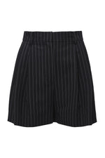 Black and White Stripe Shorts