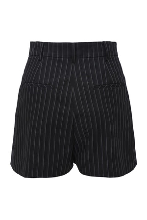 Black and White Stripe Shorts