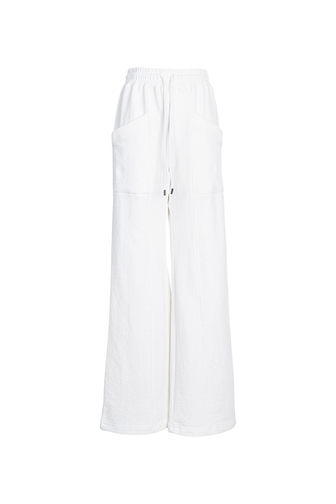Jersey Track Pants in White