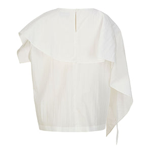 
            
                Load image into Gallery viewer, Easy Muffler Blouse in White
            
        