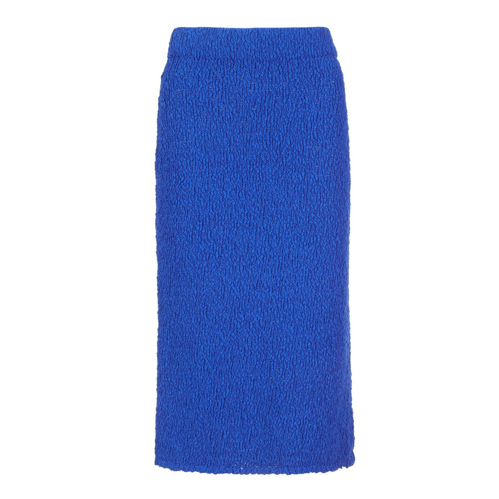 Boucle Midi Skirt in Royal Blue