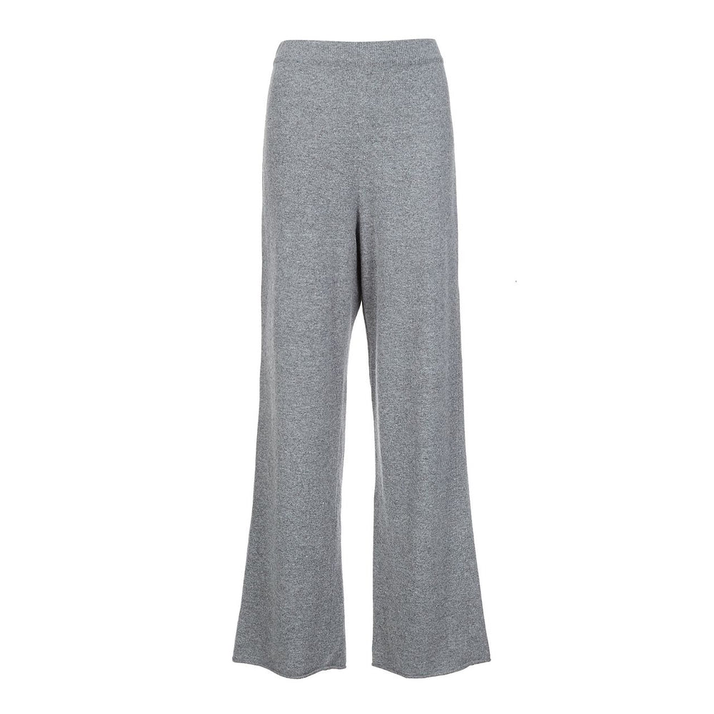 Cashmere Blend Soft Knit Pants in Grey