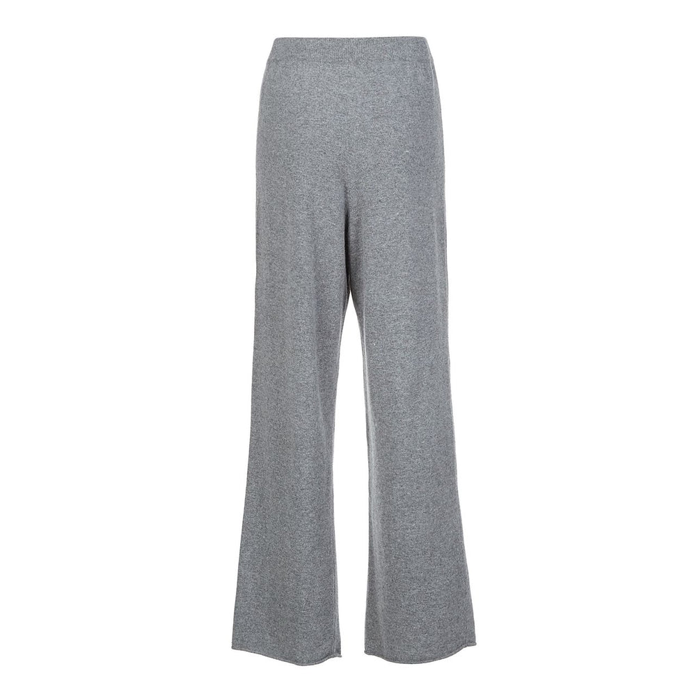Cashmere Blend Soft Knit Pants in Grey