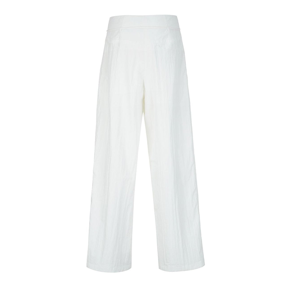 String Waist Pants in White