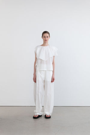 
            
                Load image into Gallery viewer, String Waist Pants in White
            
        