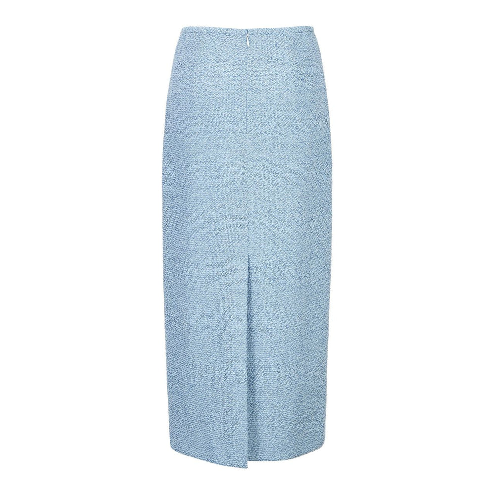 Tweedy Long Skirt in Blue