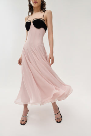 Waltz Dress in Pastel Pink