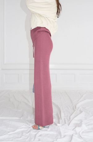 Maise Knit Pant in Pink