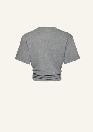 Knotted Tee in Grey