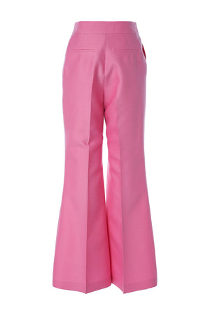 
            
                Load image into Gallery viewer, Wool &amp;amp; Silk Bootcut Pants in Pink
            
        