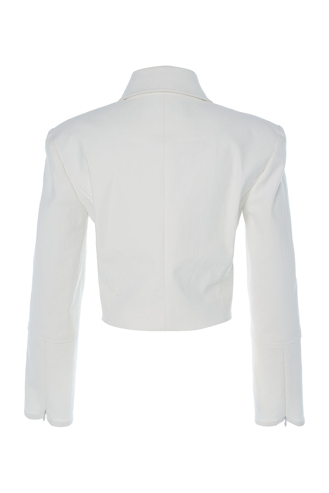 
            
                Load image into Gallery viewer, The Zip Up Jacket in Ivory
            
        